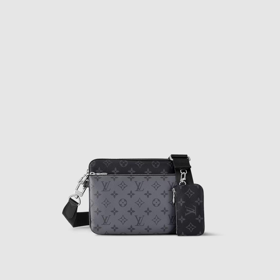 Túi Louis Vuitton Trio Messenger Nam Xám